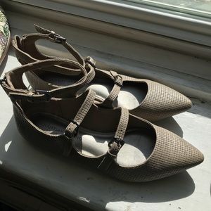 taupe flats